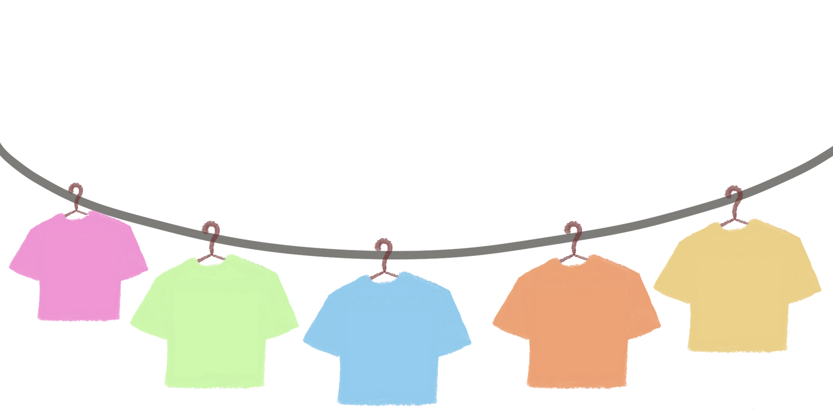Hanging Clothes Illustration